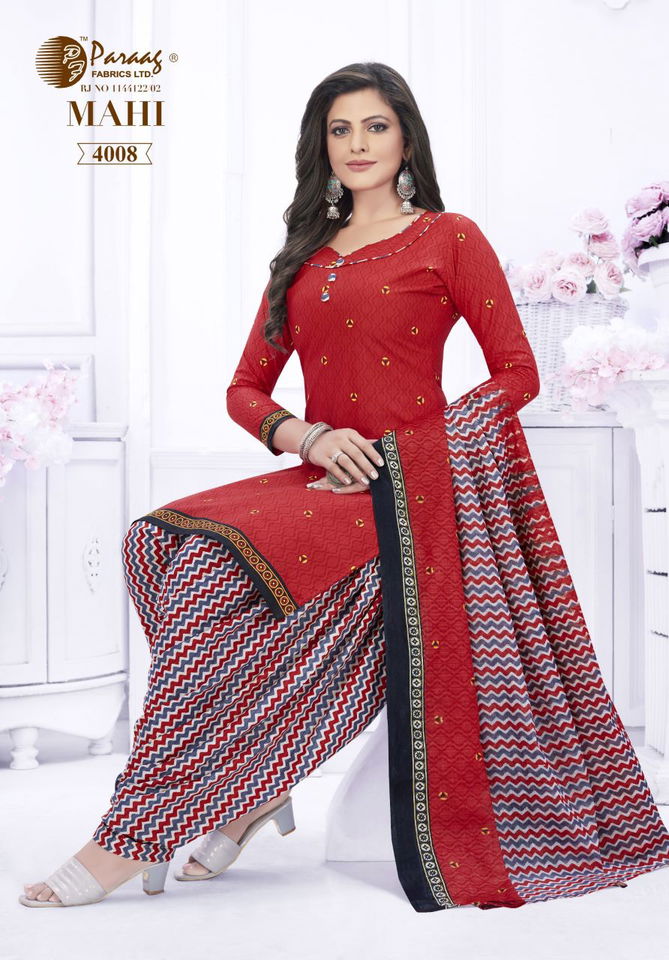 Paraag Mahi 4 Casual Wear Wholesale Dress Material Collection